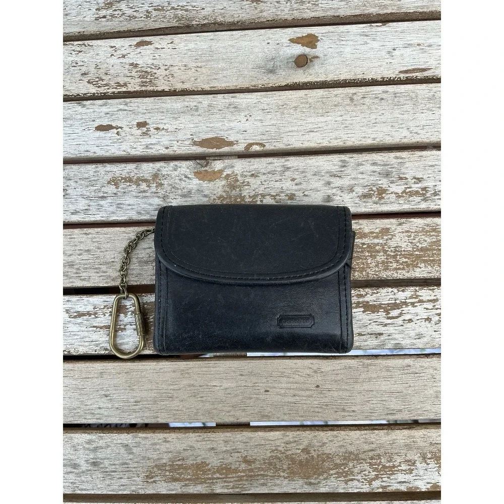 Vintage Coach 7219 Black  Multifunction Purse Wallet WITH Keychain Bag‎ Charm